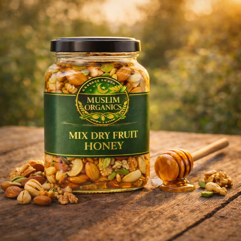 Premium Mix Dry Fruit Honey – Natural, Healthy & Energizing