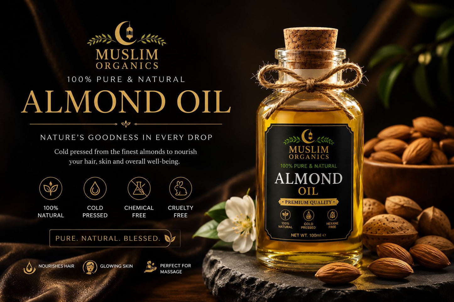 Almond oil / 1 Litre